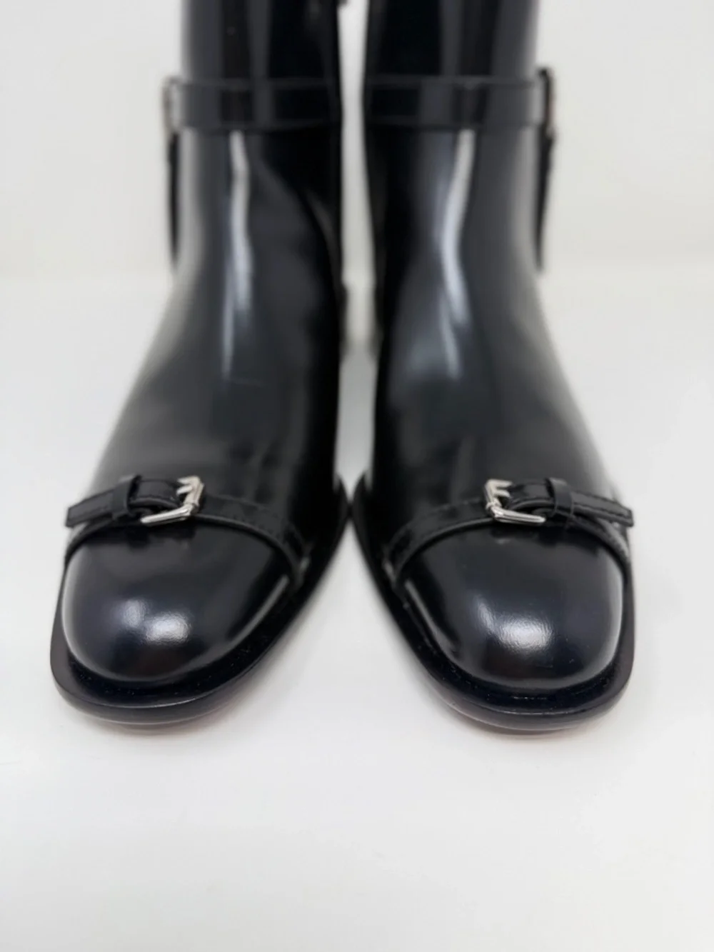 New Tory Burch Runway Multi Buckle Ankle Boot Perfect Black Sz 10